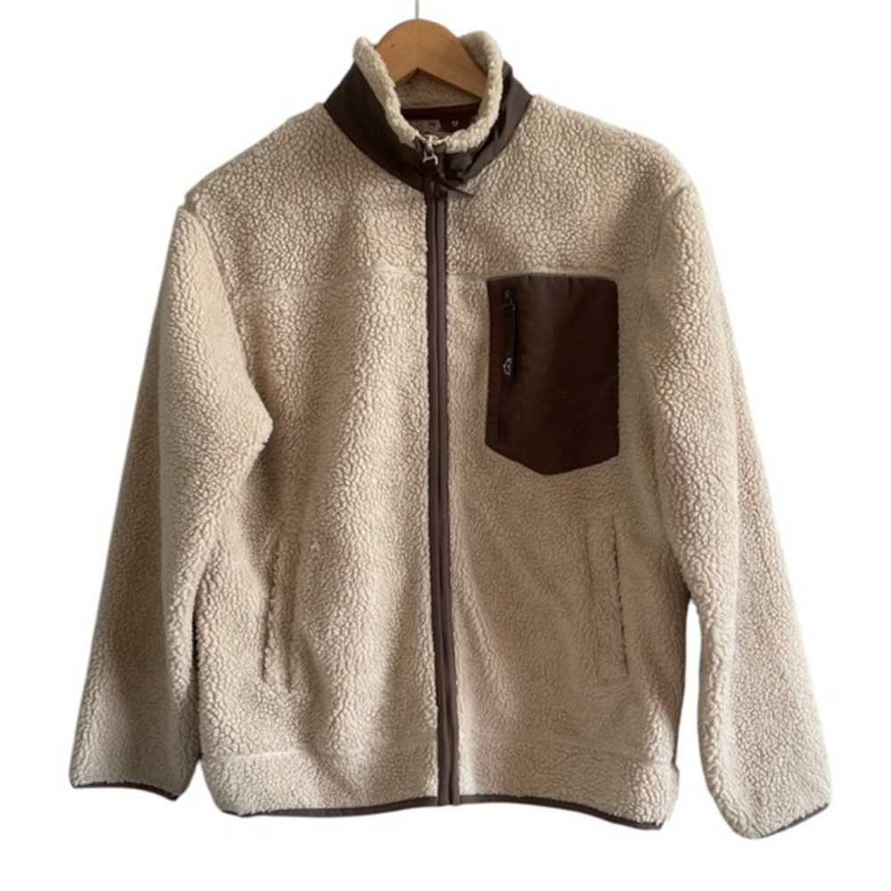 Unisex Browns‎ & Friends Fleece Line Full Zip Small EUC